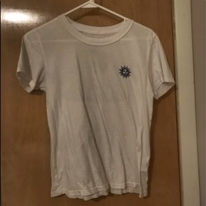 White Tshirt W/ Sun & Angels
